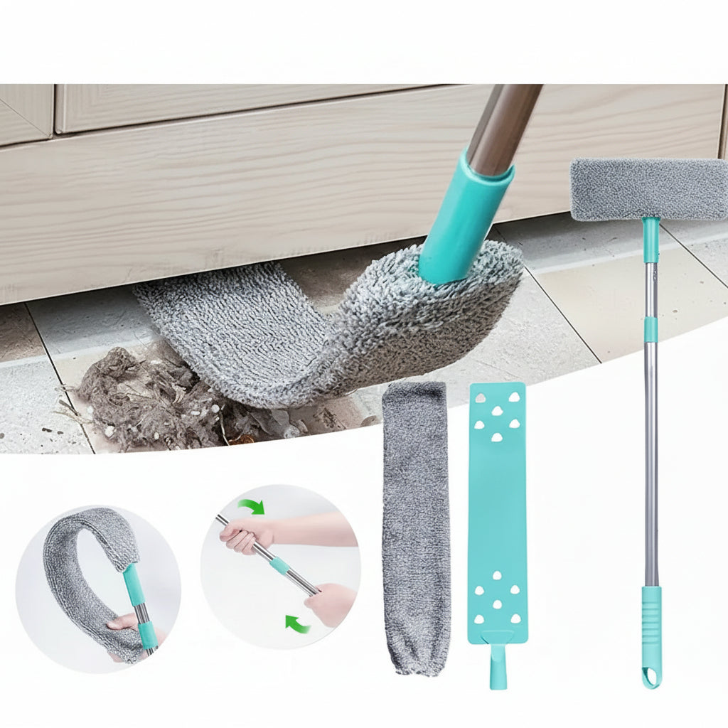 Freshspace zusammenklappbarer Staubwedel für enge Stellen unter Möbeln