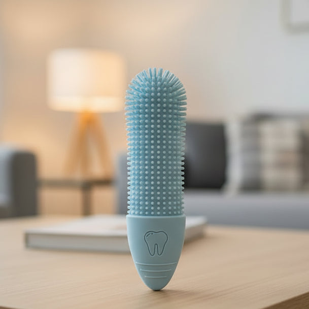 PawBright 360 Degree Finger Toothbrush For Dogs And Cats Gentle Pet Oral Care