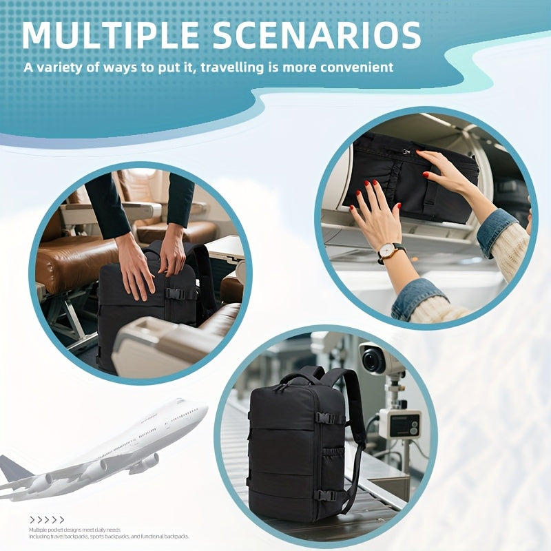 Set de mochila de viaje con aspiradora PackSmart para hombres, mujeres y estudiantes