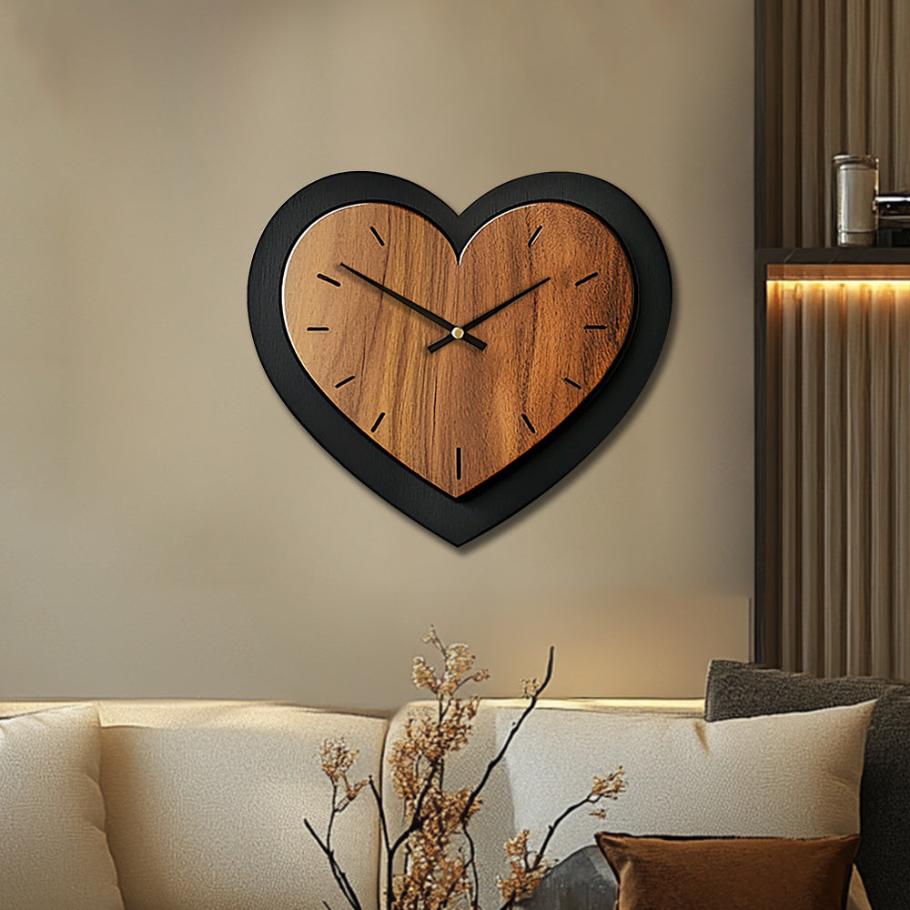 Rustikální dřevěné nástěnné hodiny Timberheart