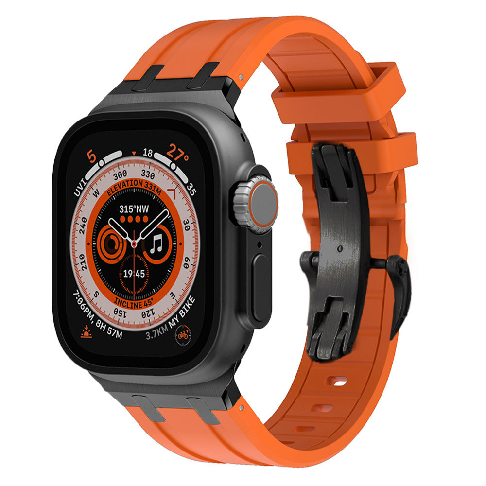 Bracelet en silicone NovaLink pour Apple Watch avec adaptateur en titane
