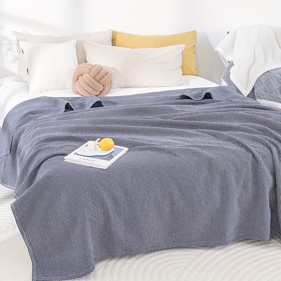 CoolPlaid Baumwoll-Karo-Decke Multifunktional für Zuhause