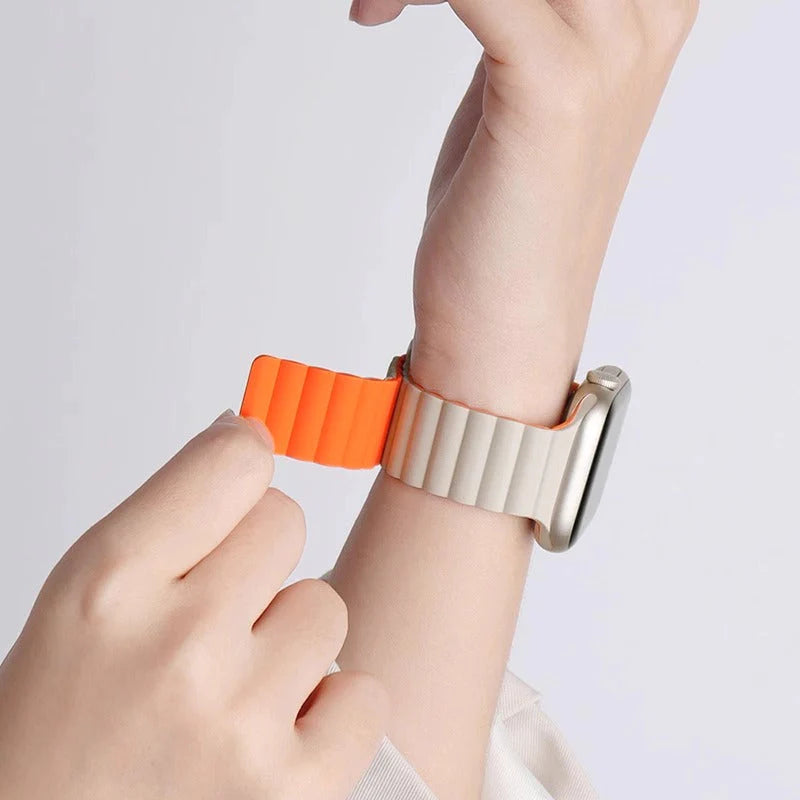 NovaFlex FluxBand magnetisk silikonerem til Apple Watch