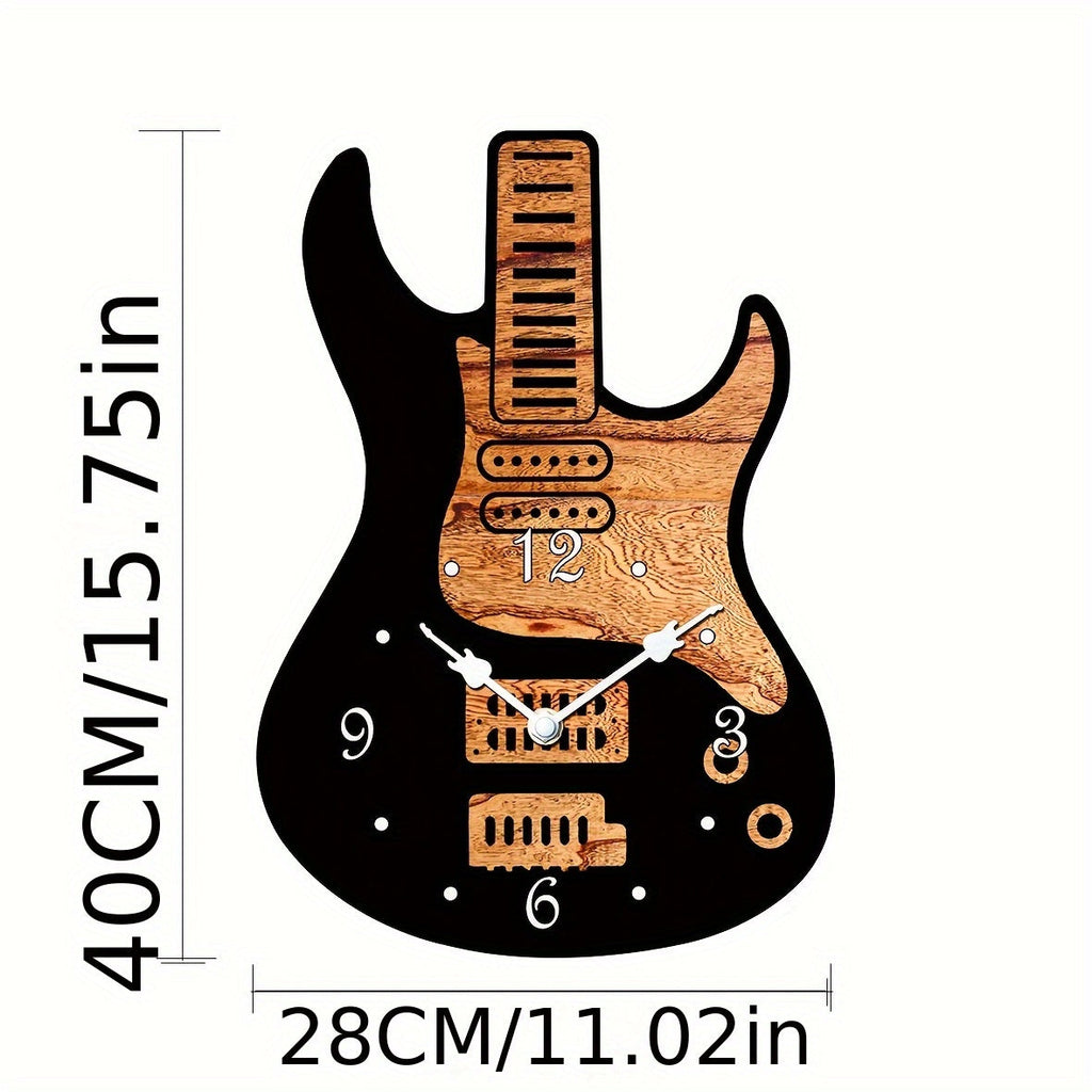 Zegar gitarowy Melodytime dla fanów muzyki – dekoracja do domu na dziś