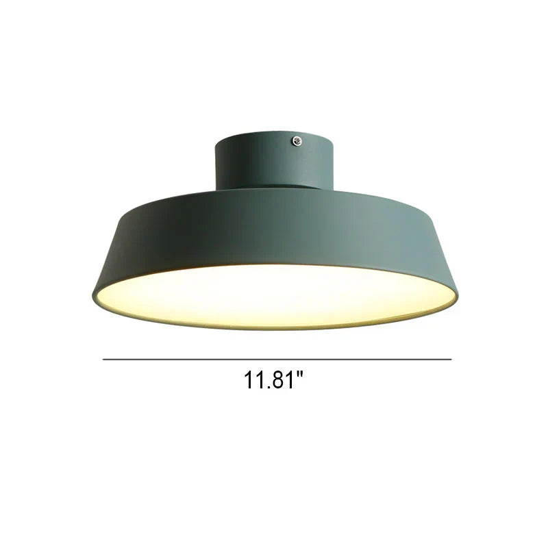 Plafonnier LED rond fin nordique Nordia pour espaces de vie