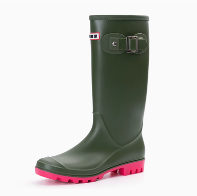 HighSpat Women's Waterproof Rain Boots With Grippy Sole For Wet Weather