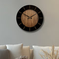 TimberMuse Hodiny Dřevěné Nástěnné Hodiny pro Tichou Domácí Výzdobu