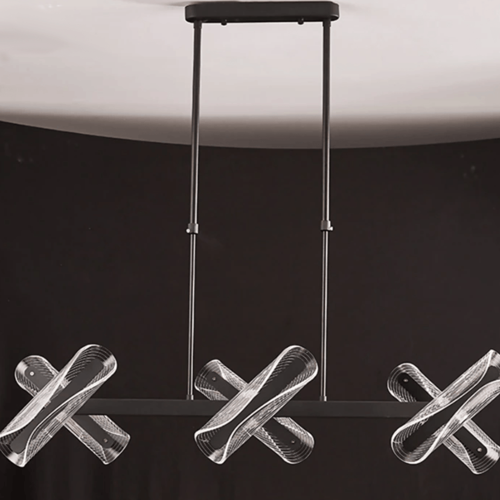 NovaLume Acrylic Transformable Pendant Light With LED Compatibility
