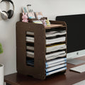 Organizator Multi-Nivel Stackwise pentru Biroul Tău cu Suporturi pentru Dosare și Capete de Carte