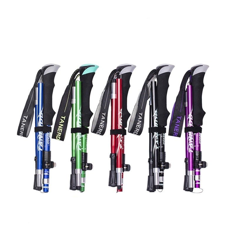 All-Day Comfort Trekking Poles With Compact Telescoping Design For Trails