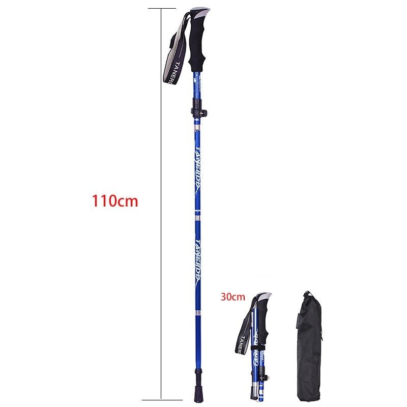 All-Day Comfort Trekking Poles With Compact Telescoping Design For Trails