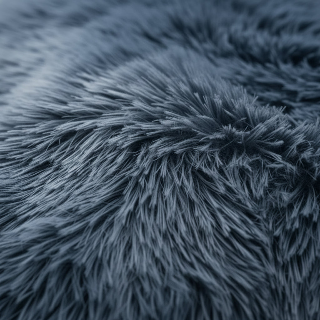 Hugafur Soft Faux Fur Donut Pet Bed For Dogs And Cats