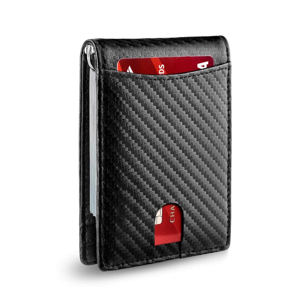 Men’s Slim RFID Wallet | Leather Card Holder | Black