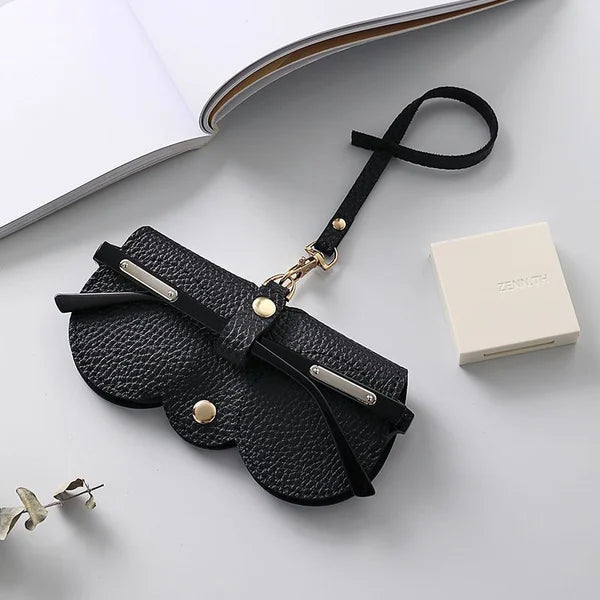 ShadeShield Soft Leather Sunglasses Case