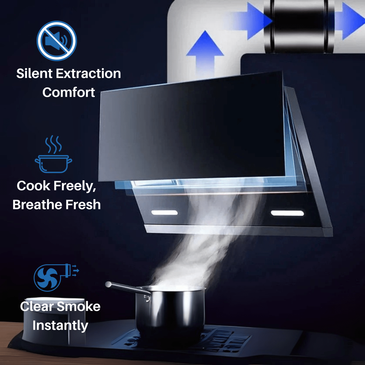 VentGlow Ventilador de Extractor Silencioso para Aire Fresco y Limpio