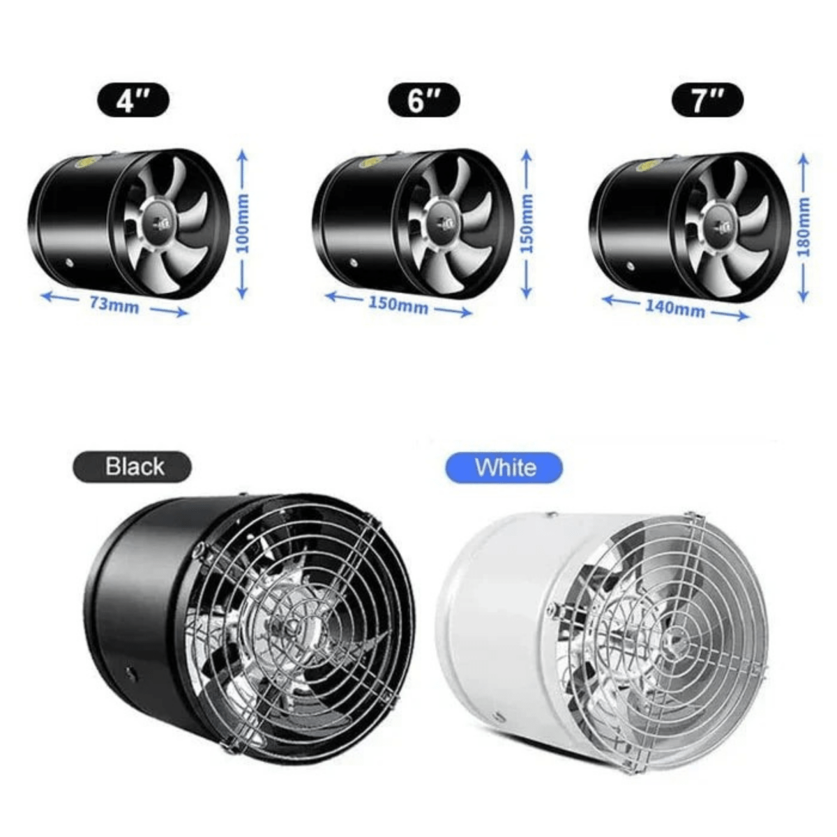 VentGlow Ventilador de Extractor Silencioso para Aire Fresco y Limpio