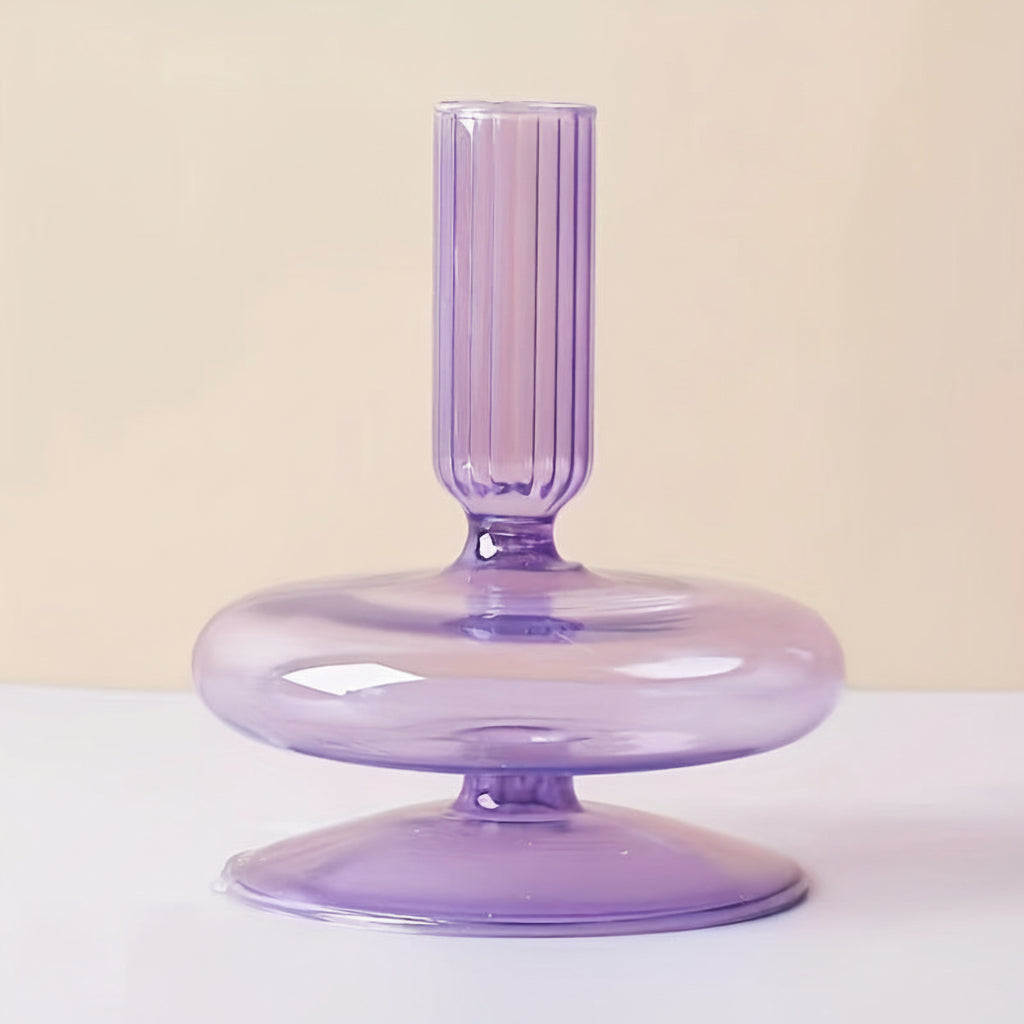 Auravine Glasvase und Kerzenhalter Elegantes Dekorationsstück