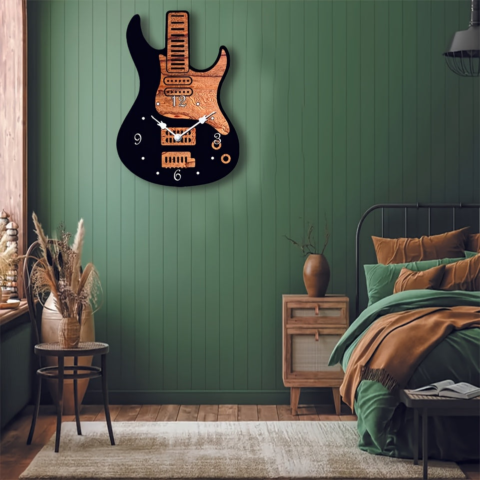 Zegar gitarowy Melodytime dla fanów muzyki – dekoracja do domu na dziś