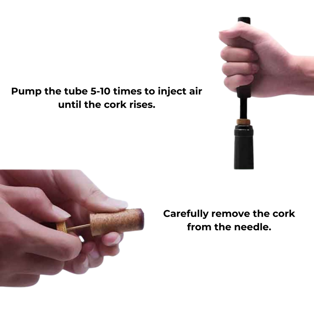 AeroCork Essentials Air Pressure Cork Opener For Quick Wine Uncorking