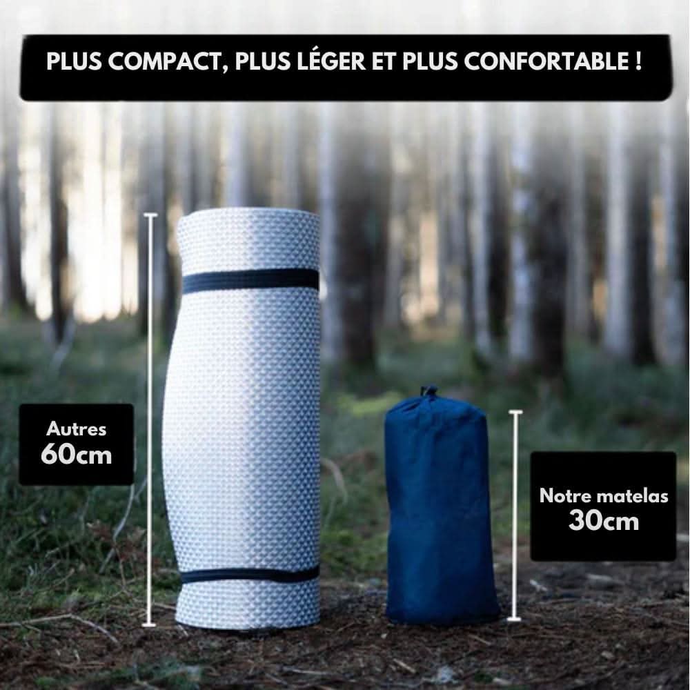 Colchón Inflable TrailPace para Camping con Almohada Integrada y Bomba de Pie