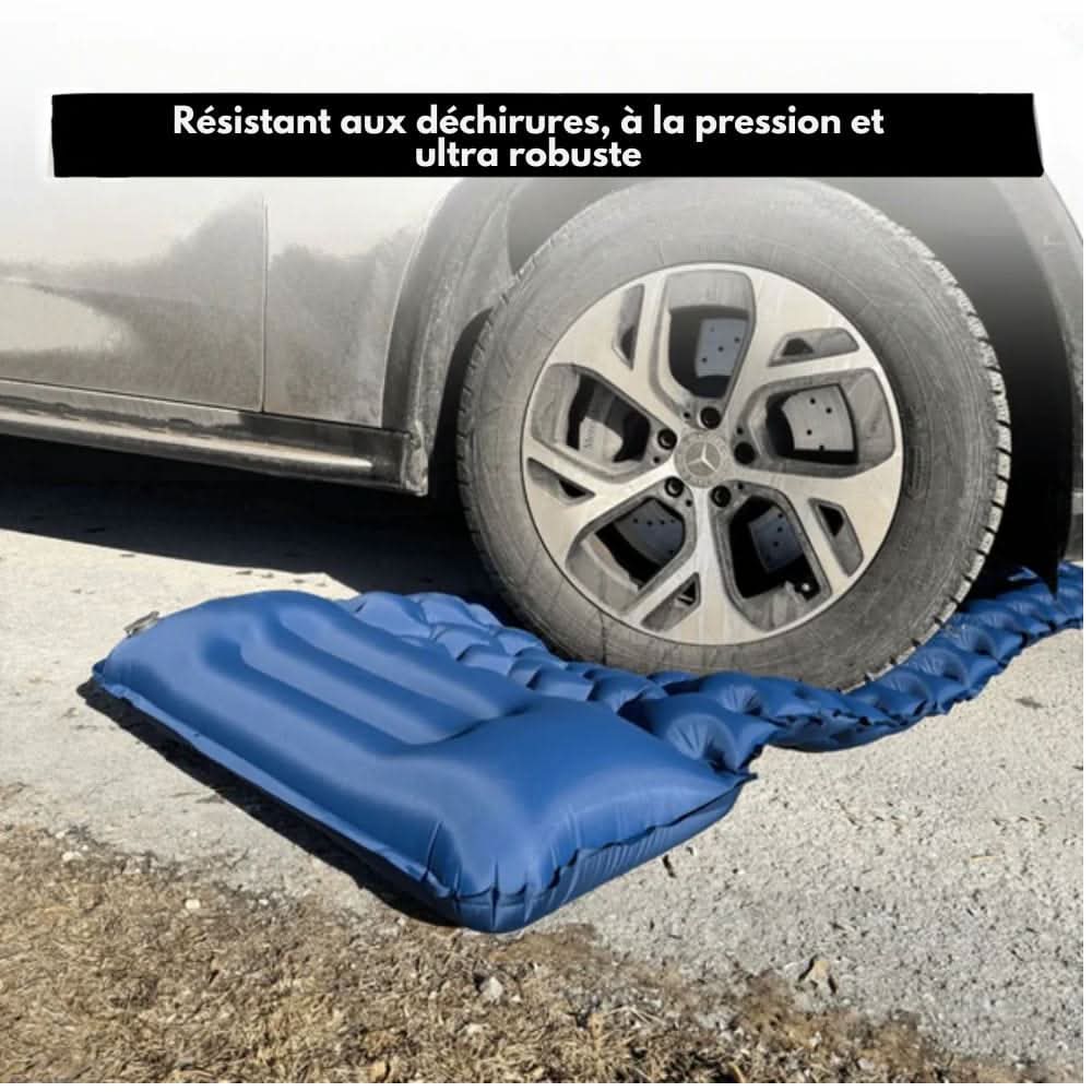 Colchón Inflable TrailPace para Camping con Almohada Integrada y Bomba de Pie