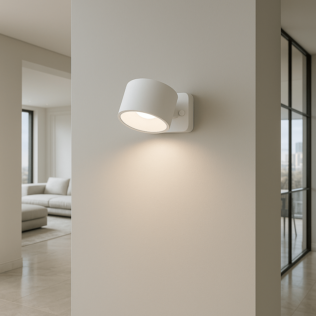 Bezprzewodowa lampa LED NovaGlow z obrotową głowicą o kącie 360 stopni dla elastycznych kątów oświetlenia
