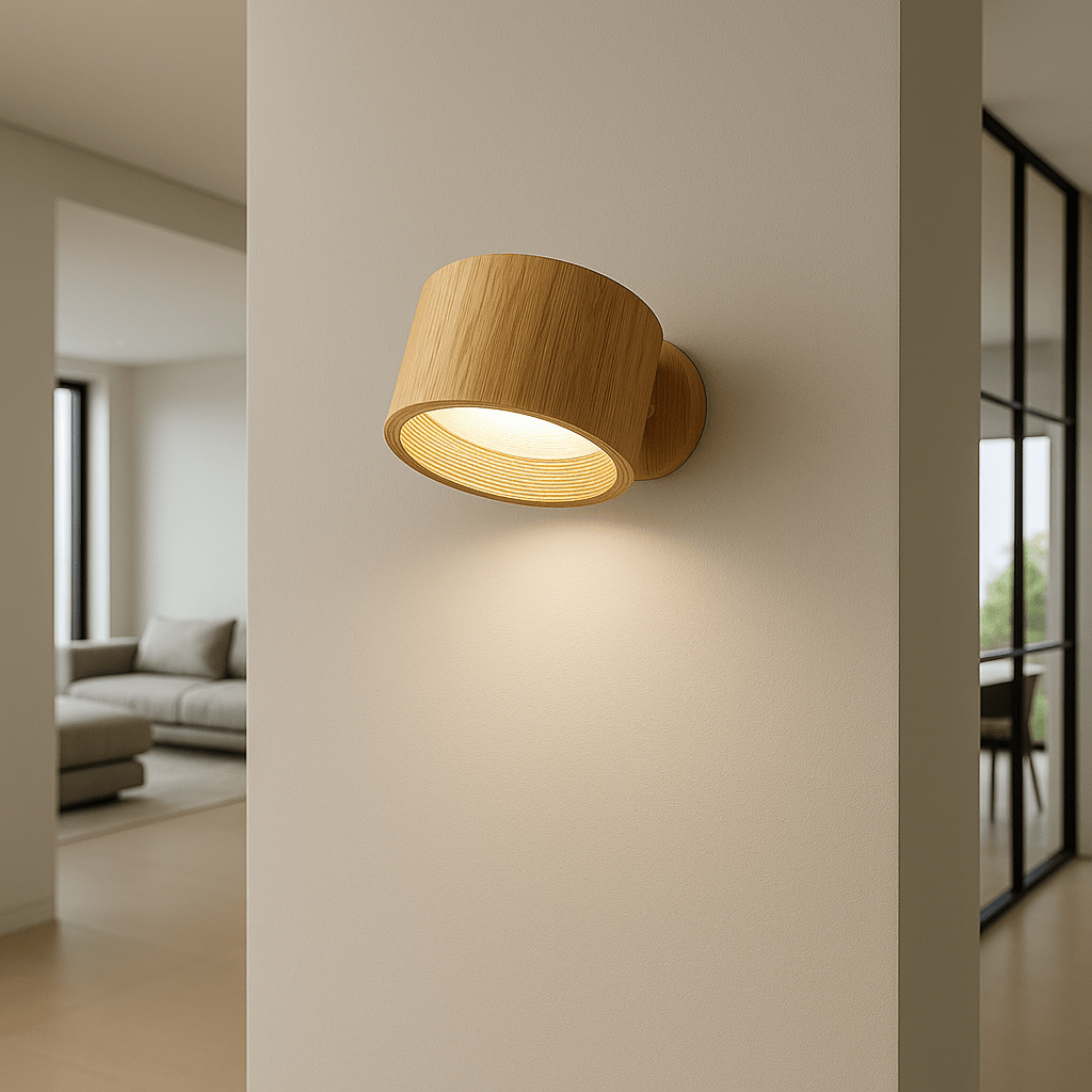 Bezprzewodowa lampa LED NovaGlow z obrotową głowicą o kącie 360 stopni dla elastycznych kątów oświetlenia