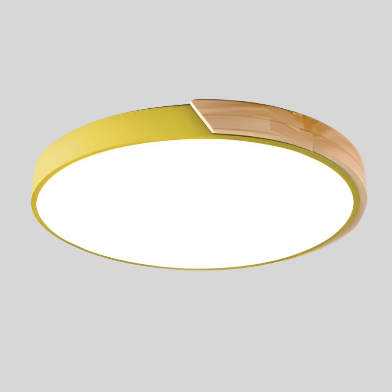 Lámpara de techo LED escandinava con iluminación suave para dormitorios o espacios de trabajo