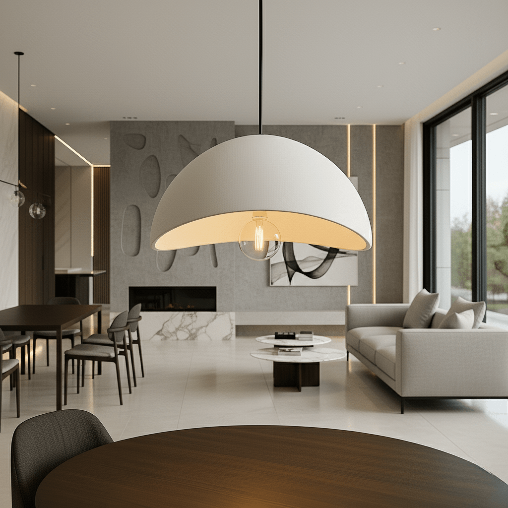 Lámpara Colgante de Techo Aurelia Glow con Regulación de Calidez para Hogares Modernos