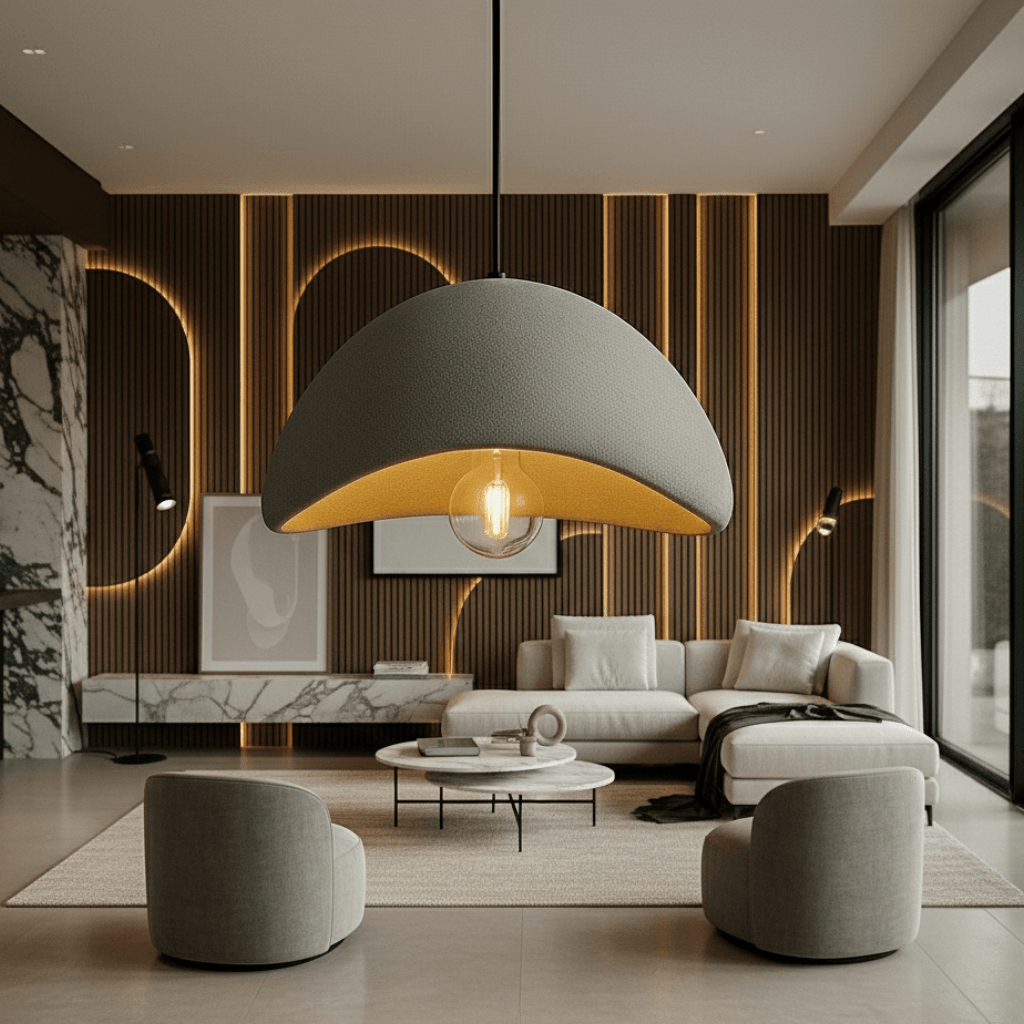 Lámpara Colgante de Techo Aurelia Glow con Regulación de Calidez para Hogares Modernos