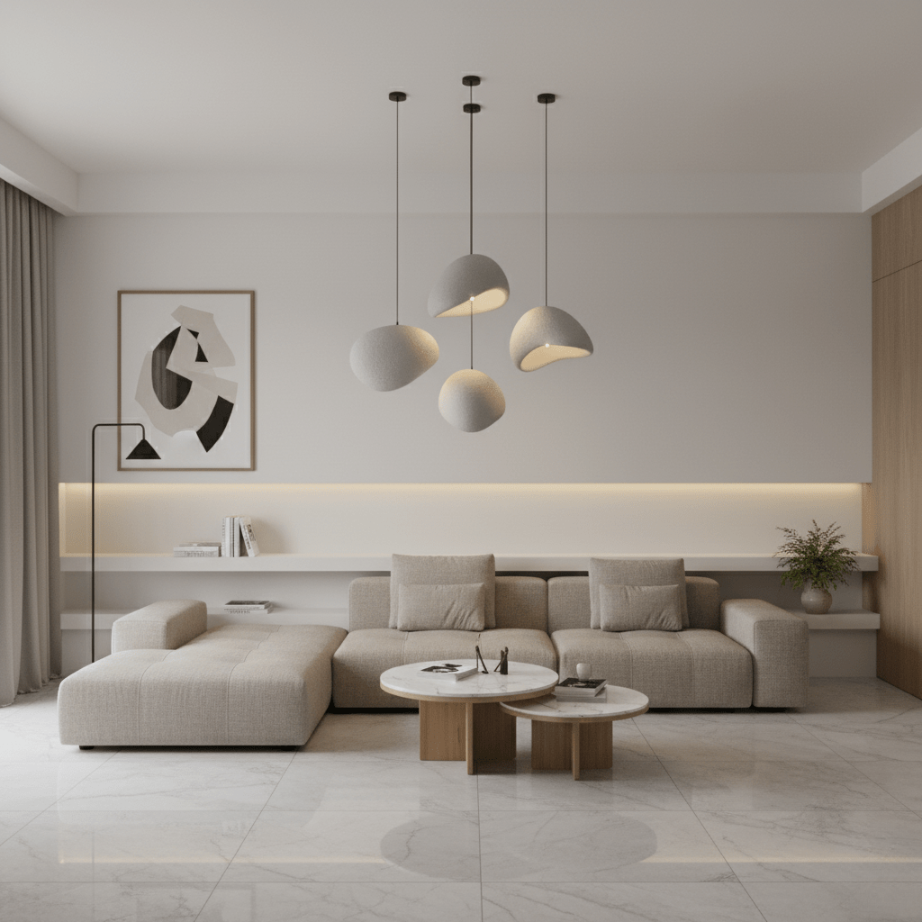 Lámpara Colgante de Techo Aurelia Glow con Regulación de Calidez para Hogares Modernos