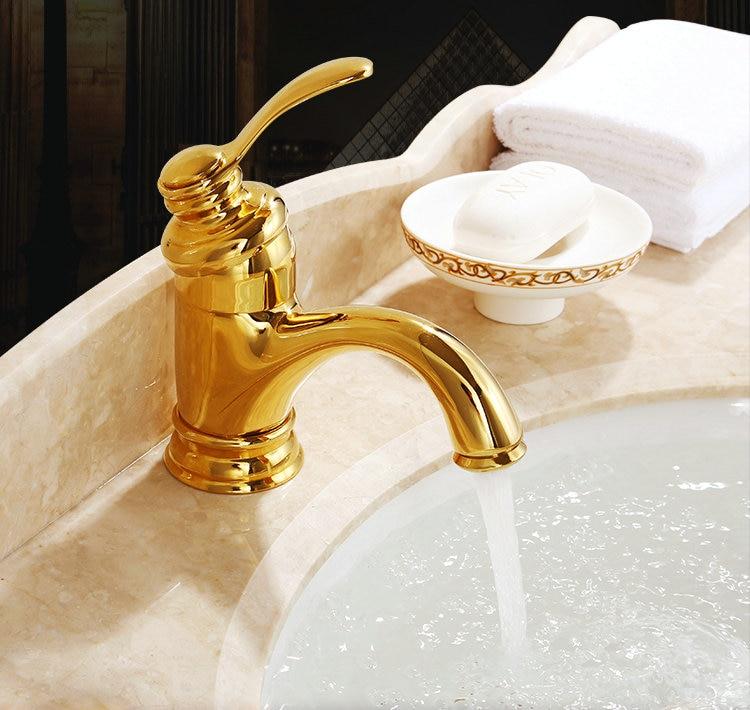 Robinet de salle de bain en laiton antique avec mitigeur pour évier, pour usage commercial dans les bars