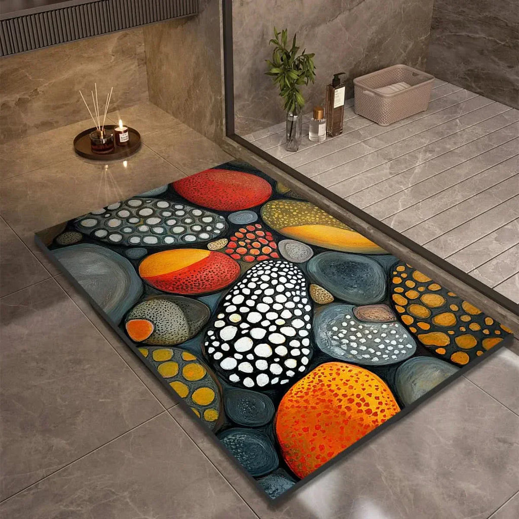 Alfombrilla de baño NovaSoft de diatomita con comodidad suave y agarre seguro al suelo