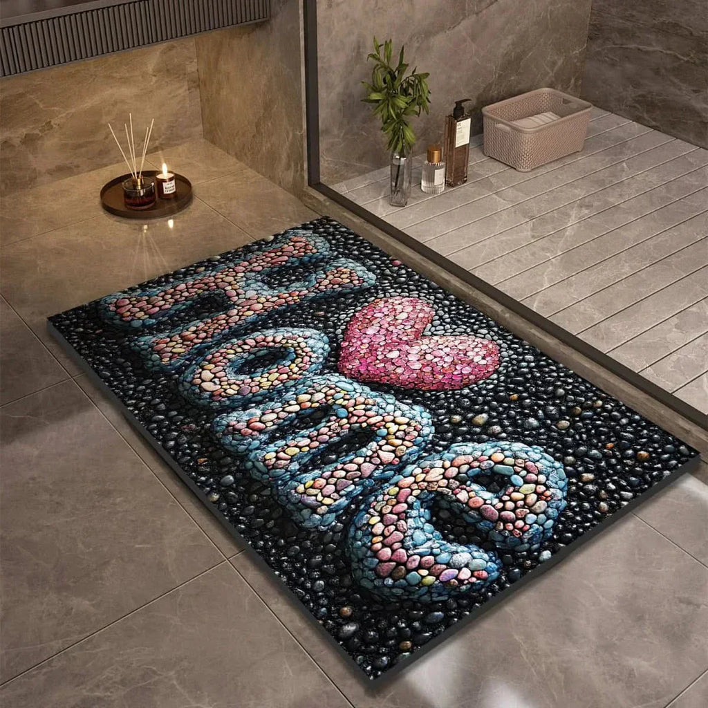 Alfombrilla de baño NovaSoft de diatomita con comodidad suave y agarre seguro al suelo
