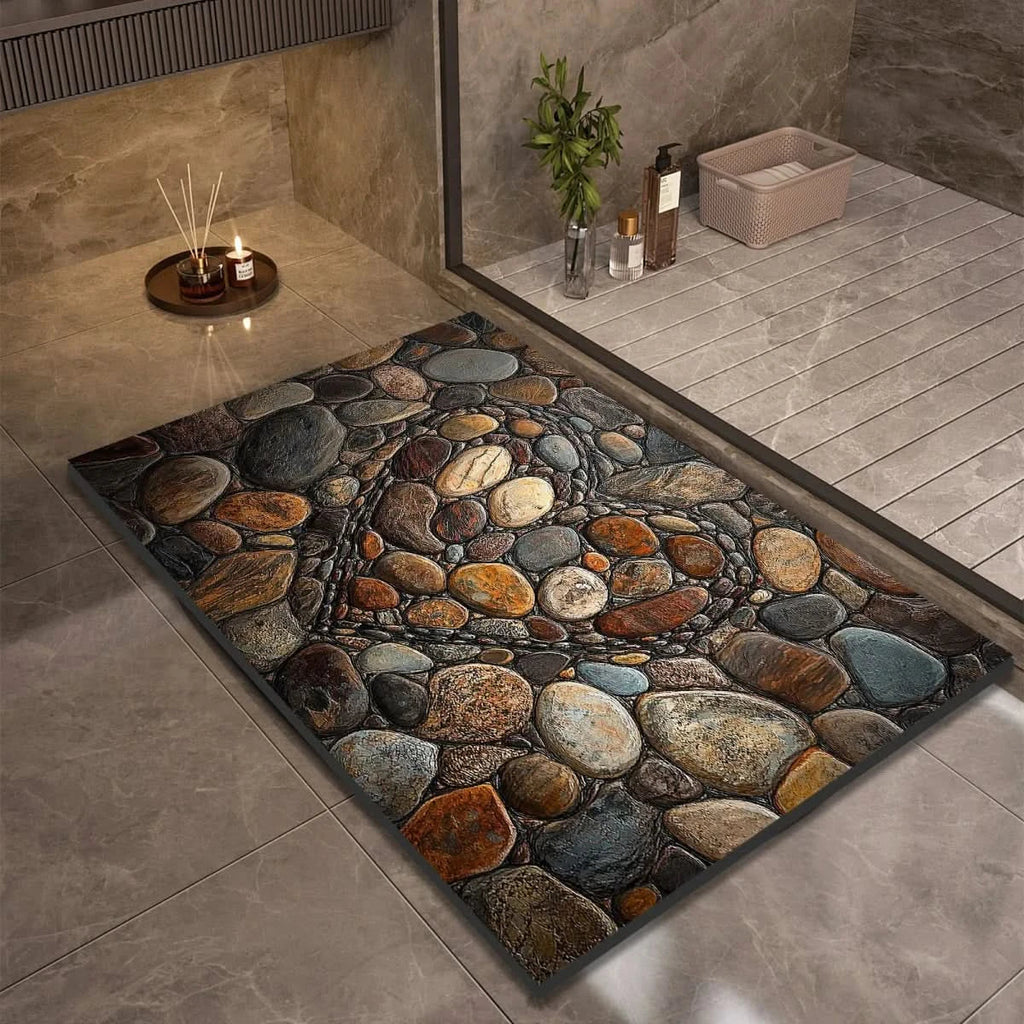 Alfombrilla de baño NovaSoft de diatomita con comodidad suave y agarre seguro al suelo