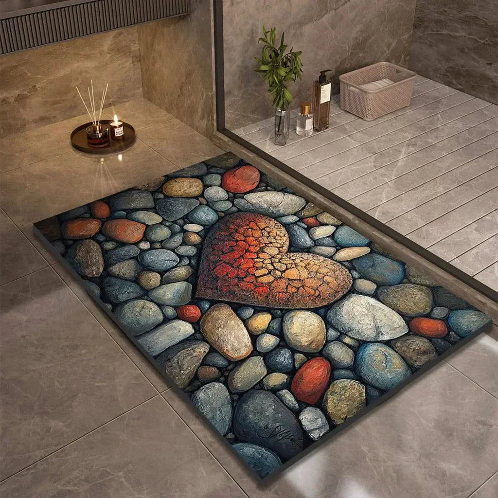 Alfombrilla de baño NovaSoft de diatomita con comodidad suave y agarre seguro al suelo
