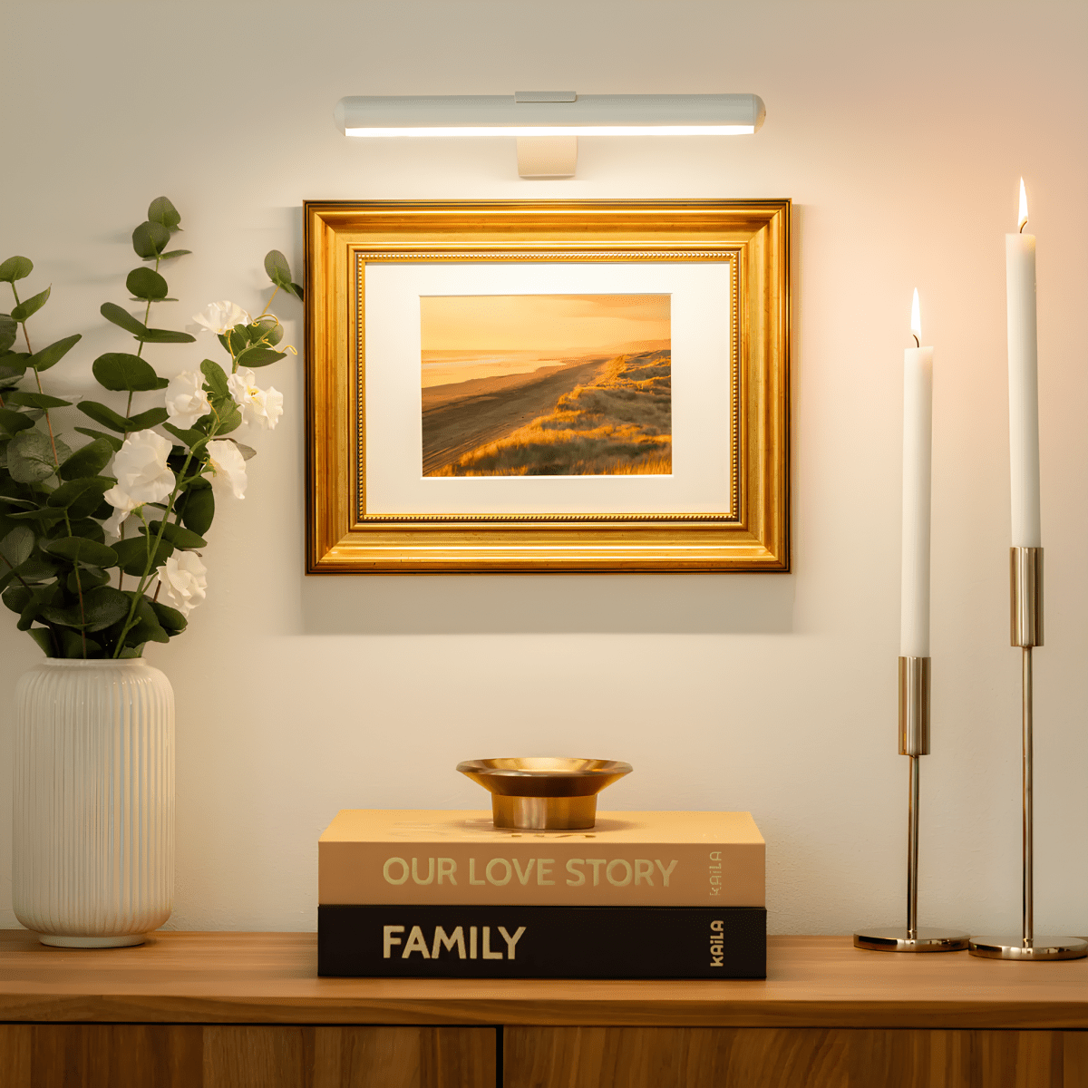 LumaNova Cordless LED Wall Light For Art And Gallery Displays