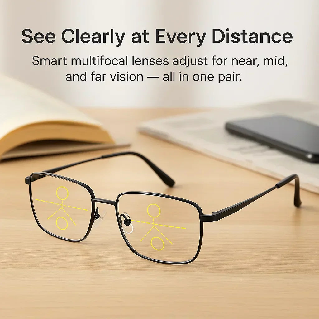 German-Designed Progressive Eyeglasses for Everyday Clarity