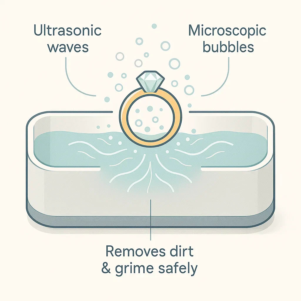 Everyday Ultrasonic Cleaner Designed For Jewelry And Eyewear Timepieces And Dentures