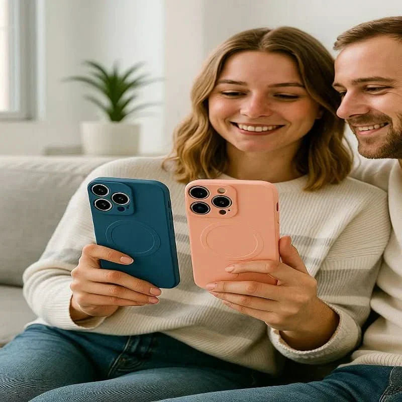 Carcasă moale din silicon magnetic NovaGuard pentru iPhone 17 cu prindere sigură
