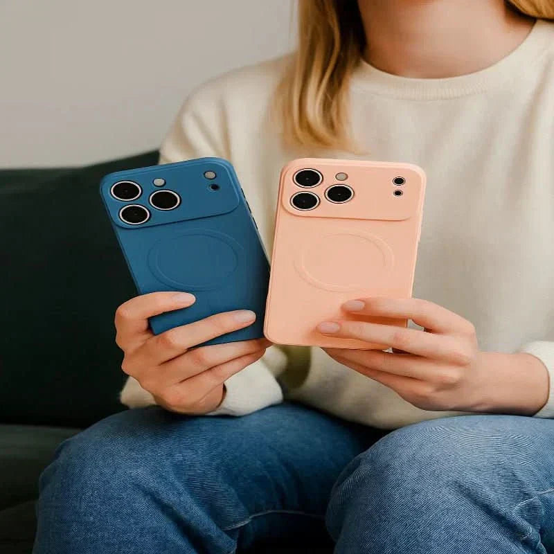 Carcasă moale din silicon magnetic NovaGuard pentru iPhone 17 cu prindere sigură