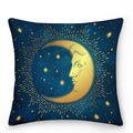 Fundas de Cojín LumaNova Celestial Sol y Luna para Decoración Bohemia
