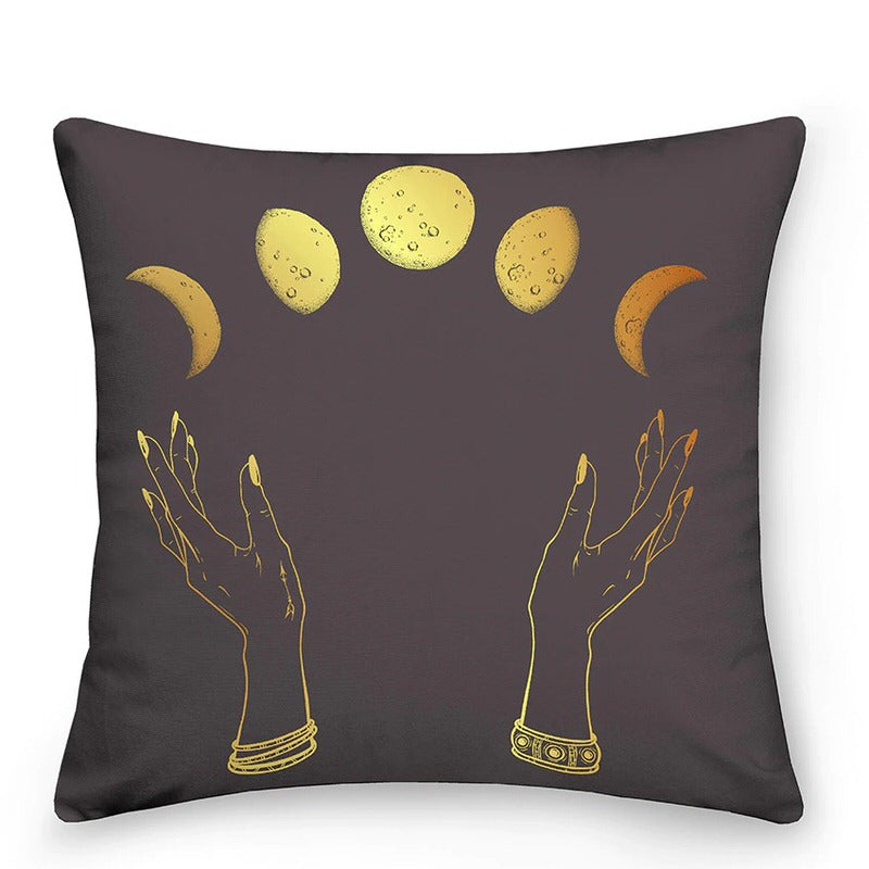 Fundas de Cojín LumaNova Celestial Sol y Luna para Decoración Bohemia