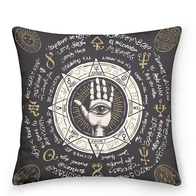 Fundas de Cojín LumaNova Celestial Sol y Luna para Decoración Bohemia