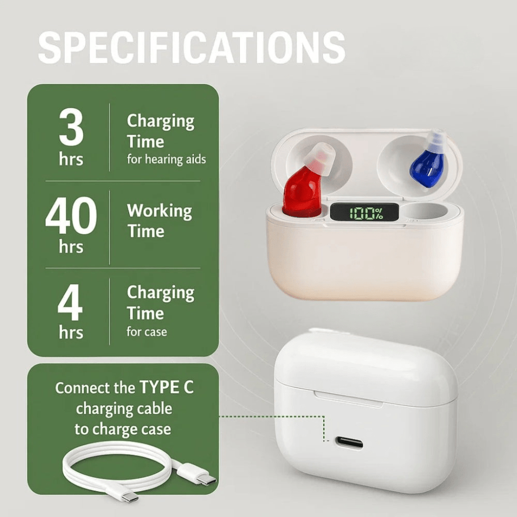 Audífonos Invisibles Intrauditivos Nexa Pro para Conversaciones Claras y Sonido Superior