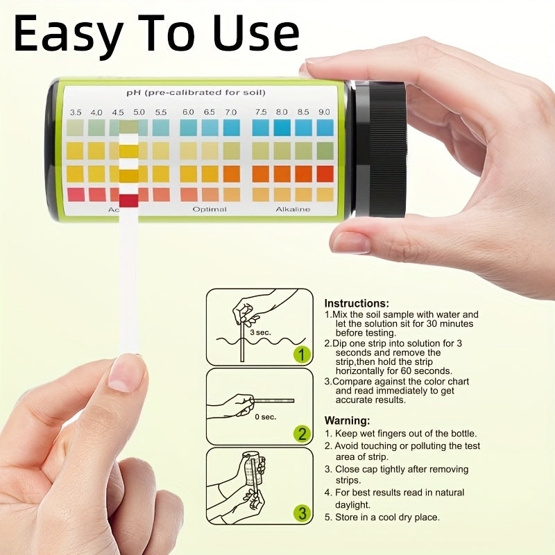 Soilcheck 100 pH testovací proužky pro zahradu a trávník