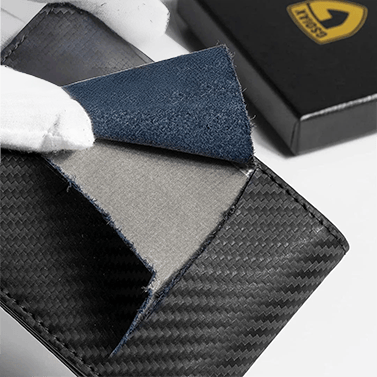 Men’s Slim RFID Wallet | Leather Card Holder | Black