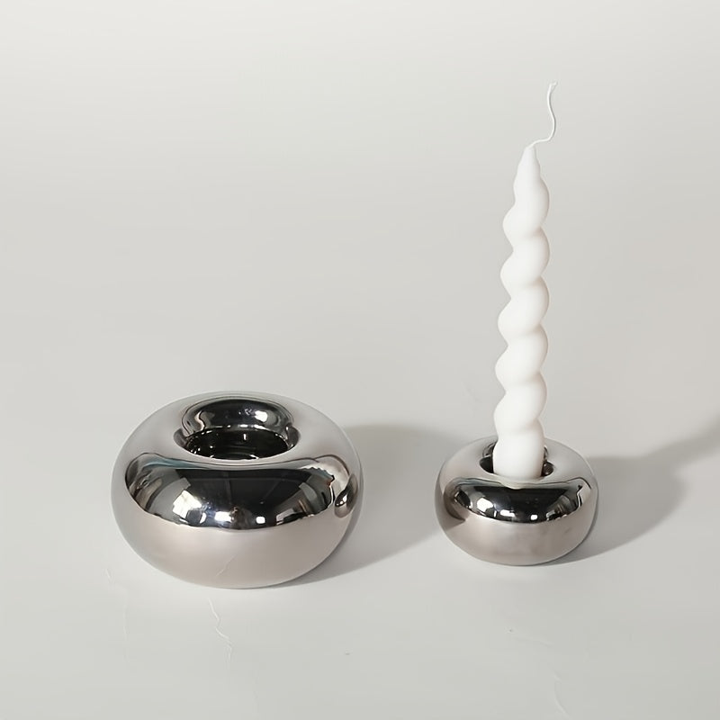 Auragleam Disk Tealight Holder Ceramic Stand For Decor