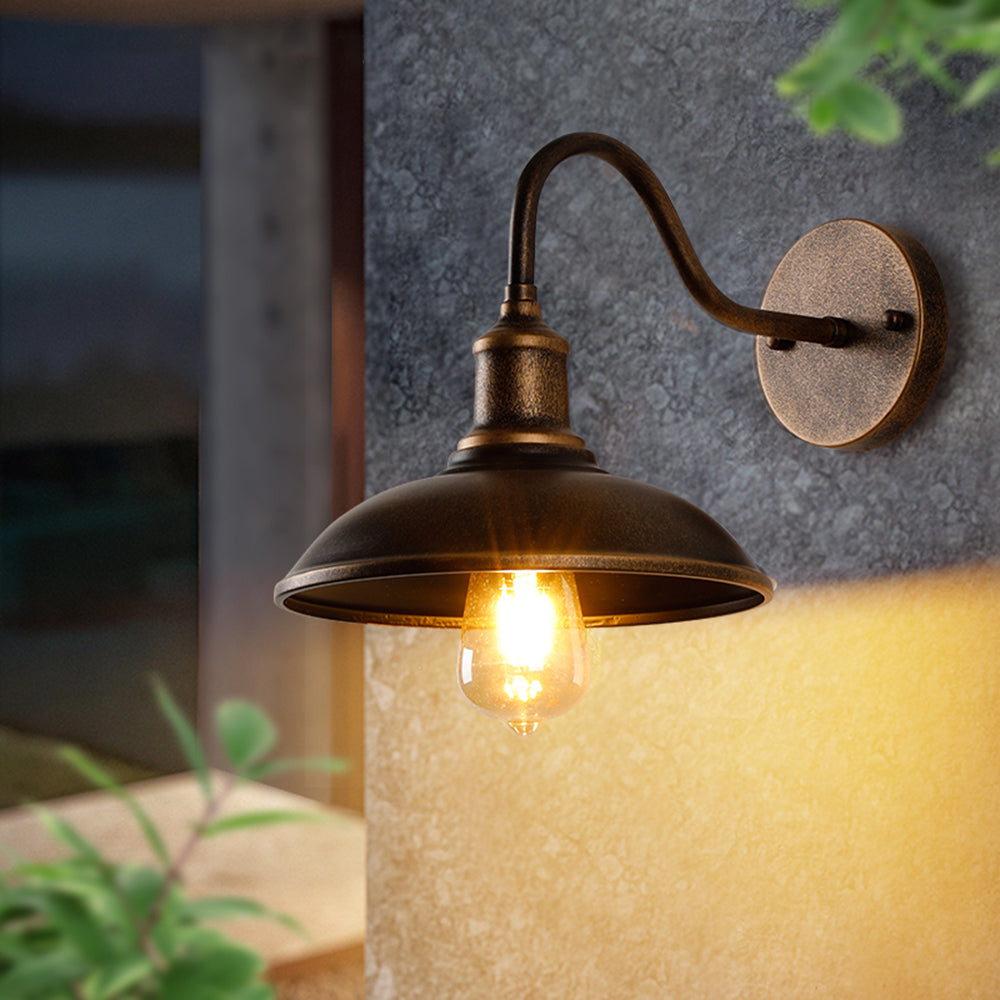 Willowcrest Weatherproof Exterior Wall Light For Warm LED Glow