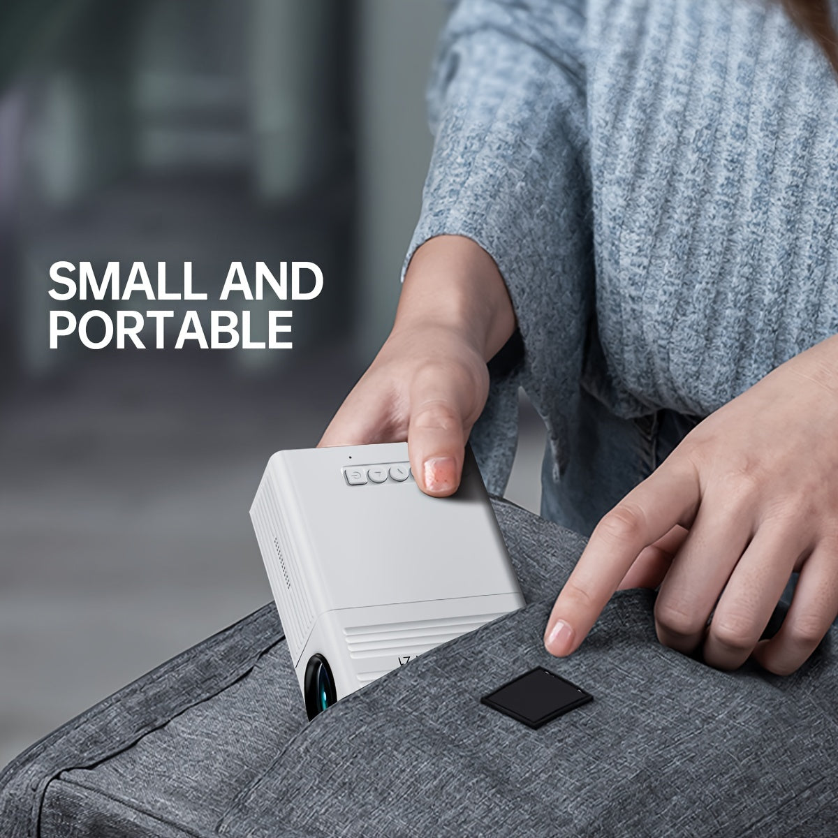 Ultra-Bright 3000-Lumen Mini Projector for Home Theater and Outdoors